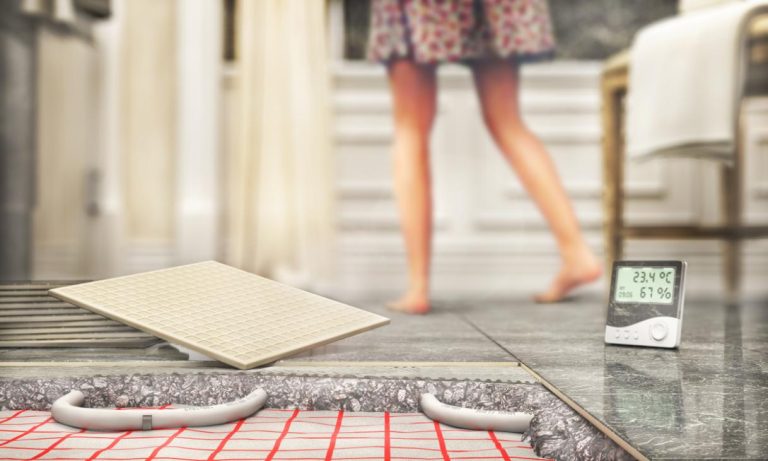 plancher chauffant salle de bain